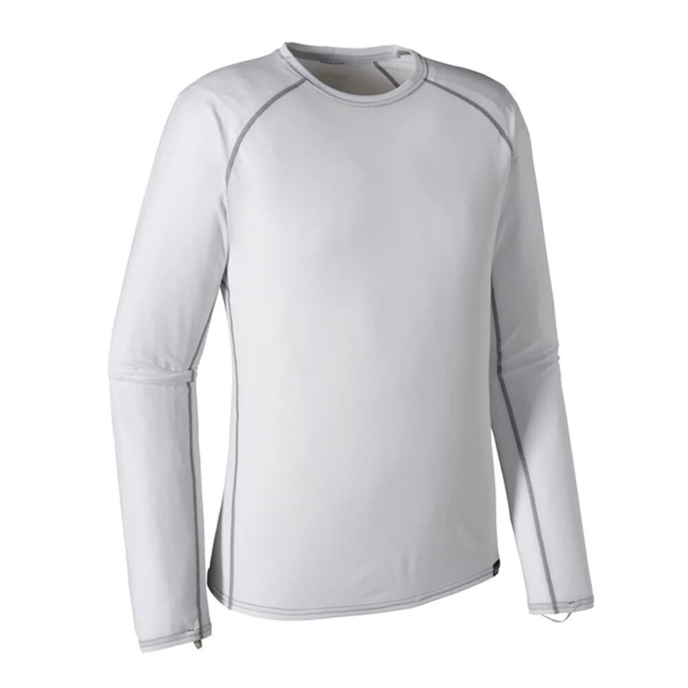 Patagonia Men's Capilene Lightweight Crewneck Long Sleeve Baselayer Top White XS